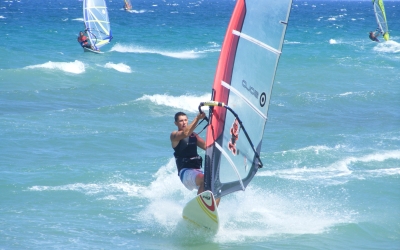 windsurfing